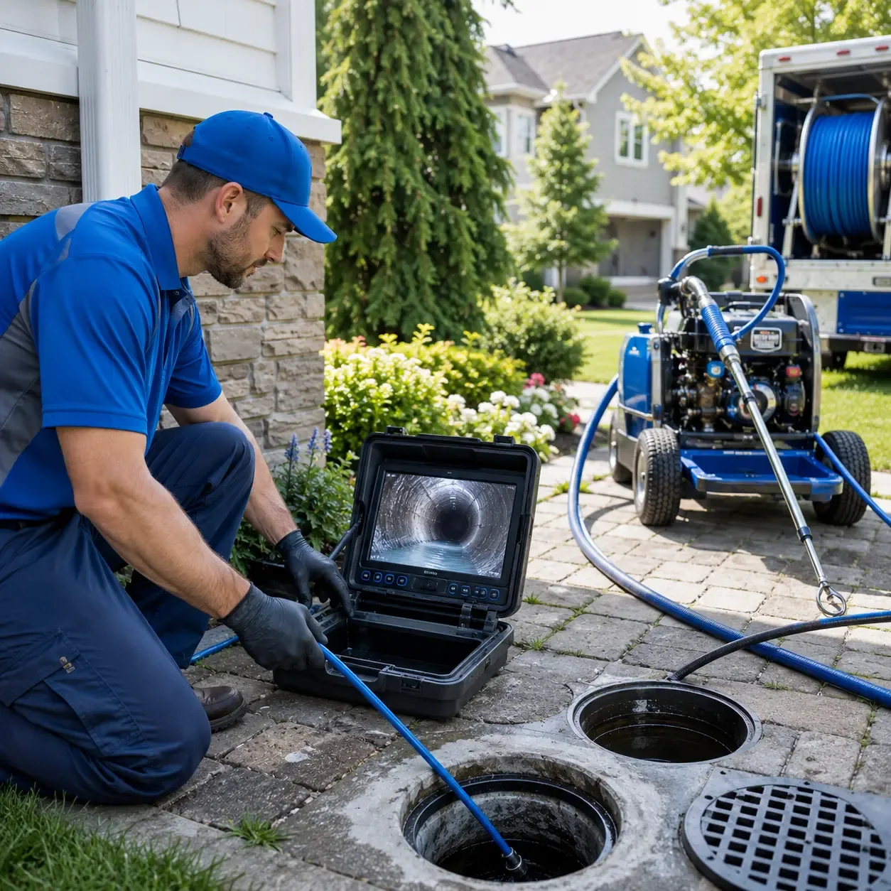 Outdoor drain cleaning professionals serving Apalachin, NY